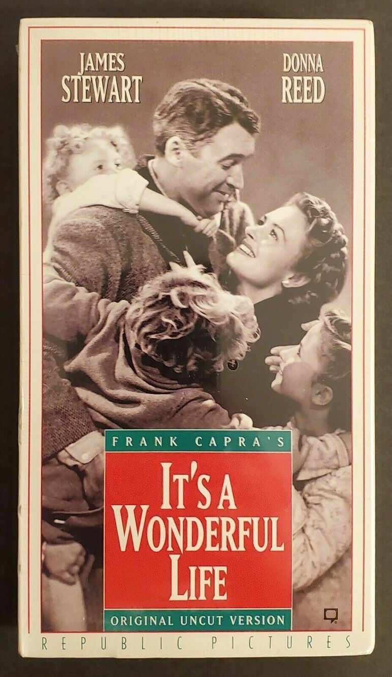It's A Wonderful Life Original Uncut Version VHS New in Box Rare Unopened